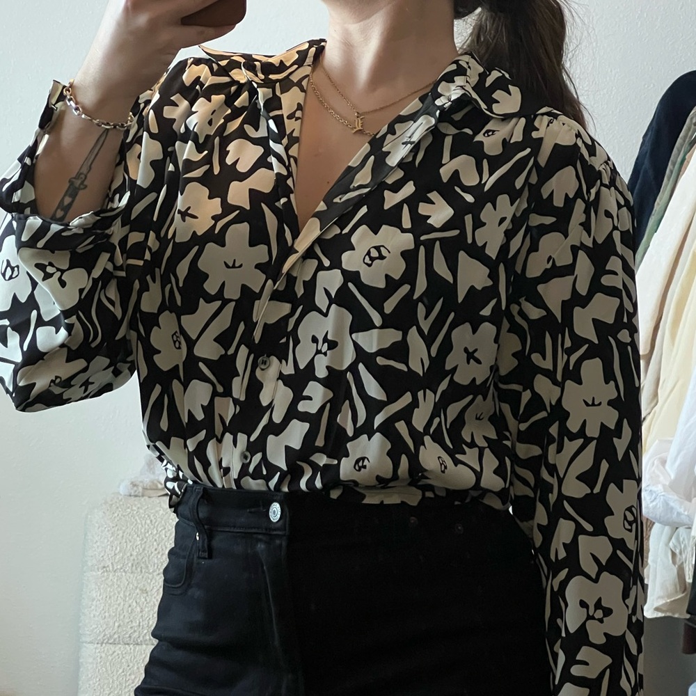 Vintage Liz Claiborne Floral Blouse Top
